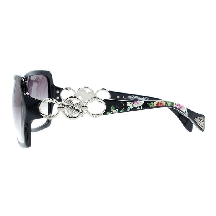 エドハーディー サングラス EdHardy ROSES LONG STEM ブラック/グレーグラデーション レディース UVカット ラッピング無料
