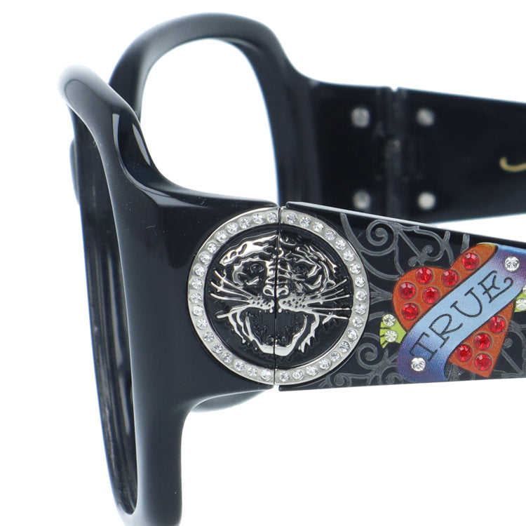 【訳あり・フレームのみ】 エドハーディー トゥルー ラブ アジアンフィット Ed Hardy TRUE LOVE 3 EH1007 58サイズ バタフライ型 アウトレット品 ユニセックス メンズ レディース