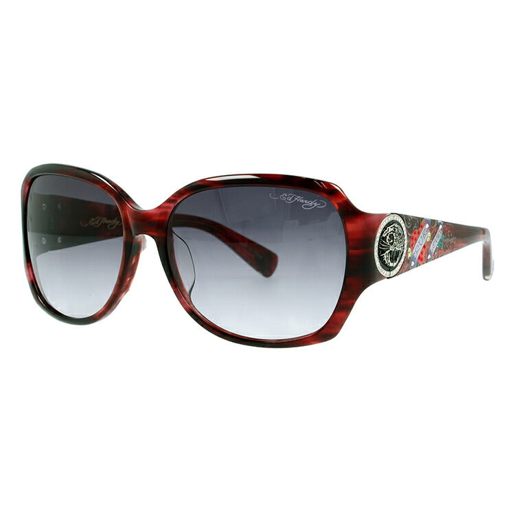 【訳あり】エドハーディー サングラス EdHardy トゥルーラブ TRUE LOVE 3 RED HORN レディース UVカット メガネ ブランド ギフト プレゼント メンズ 大きめサイズ ビッグシルエット