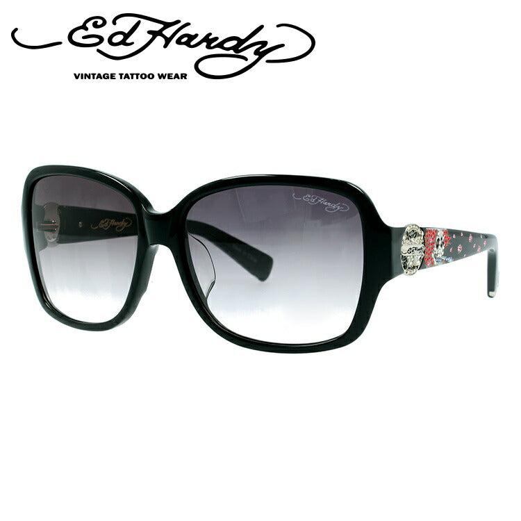 エドハーディー サングラス EdHardy ビューティフルゴースト BEAUTIFUL GHOST 2 BLACK メンズ レディース UVカット メガネ ブランド ギフト ラッピング無料
