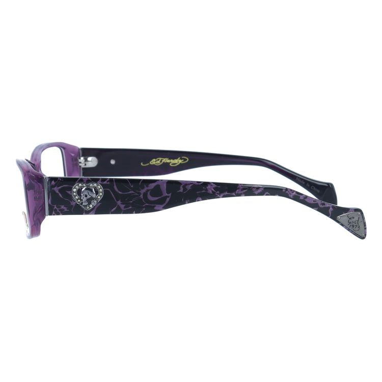 エドハーディー EdHardy メガネ フレーム 眼鏡 度付き 度なし 伊達 EHOA001 3 PURPLE パープル スクエア型 メンズ レディース UVカット 紫外線 ラッピング無料