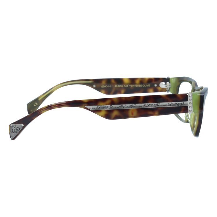 エドハーディー EdHardy メガネ フレーム 眼鏡 度付き 度なし 伊達 EHOA004 2 TORTOISE OLIVE トータスオリーブ スクエア型 メンズ レディース UVカット 紫外線 ラッピング無料