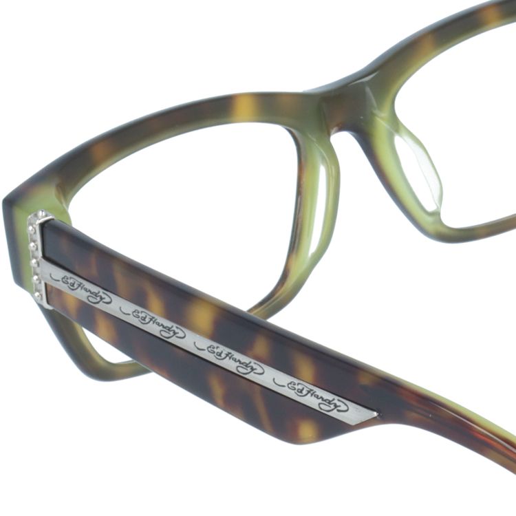 エドハーディー EdHardy メガネ フレーム 眼鏡 度付き 度なし 伊達 EHOA004 2 TORTOISE OLIVE トータスオリーブ スクエア型 メンズ レディース UVカット 紫外線 ラッピング無料