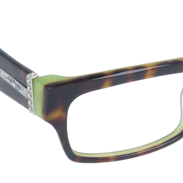 エドハーディー EdHardy メガネ フレーム 眼鏡 度付き 度なし 伊達 EHOA004 2 TORTOISE OLIVE トータスオリーブ スクエア型 メンズ レディース UVカット 紫外線 ラッピング無料