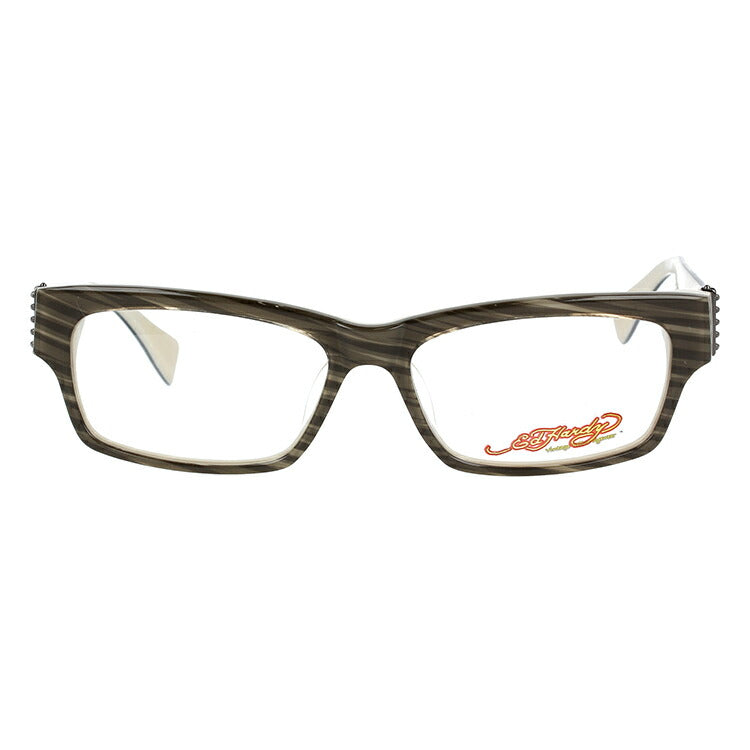 【訳あり】エドハーディー EdHardy メガネ フレーム 眼鏡 度付き 度なし 伊達 EHOA004 4 GREY HAZEL グレイハゼル スクエア型 メンズ レディース UVカット 紫外線 ラッピング無料