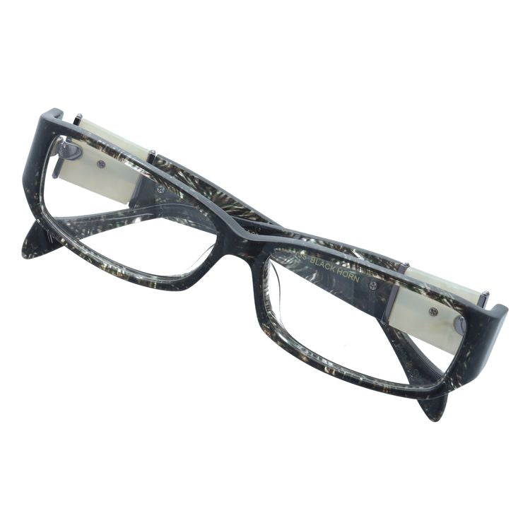 【訳あり】エドハーディー EdHardy メガネ フレーム 眼鏡 度付き 度なし 伊達 EHOA006 4 BLACK HORN ブラックホーン スクエア型 メンズ レディース UVカット 紫外線 ラッピング無料
