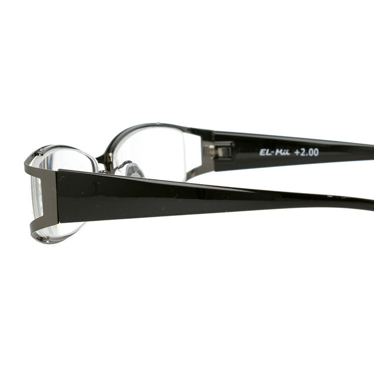 老眼鏡 シニアグラス リーディンググラス EL-Mii エルミー EMR 305M-1（GM） 56サイズ 度数+1.00?+3.50 オーバル ユニセックス メンズ レディース 父の日 母の日 ラッピング無料