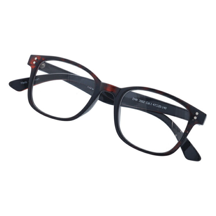 老眼鏡 シニアグラス リーディンググラス EL-Mii エルミー アジアンフィット EMR 3002-1 47サイズ 度数+1.00?+3.50 ウェリントン ユニセックス メンズ レディース ラッピング無料