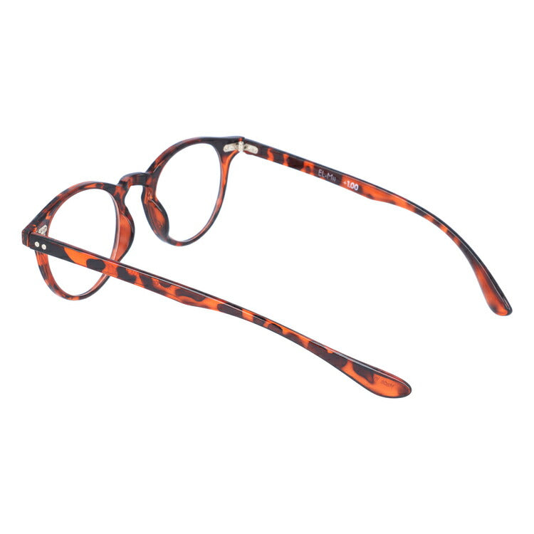 老眼鏡 シニアグラス リーディンググラス EL-Mii エルミー アジアンフィット EMR 3004-1 41サイズ 度数+1.00?+3.50 ボストン ユニセックス メンズ レディース ラッピング無料
