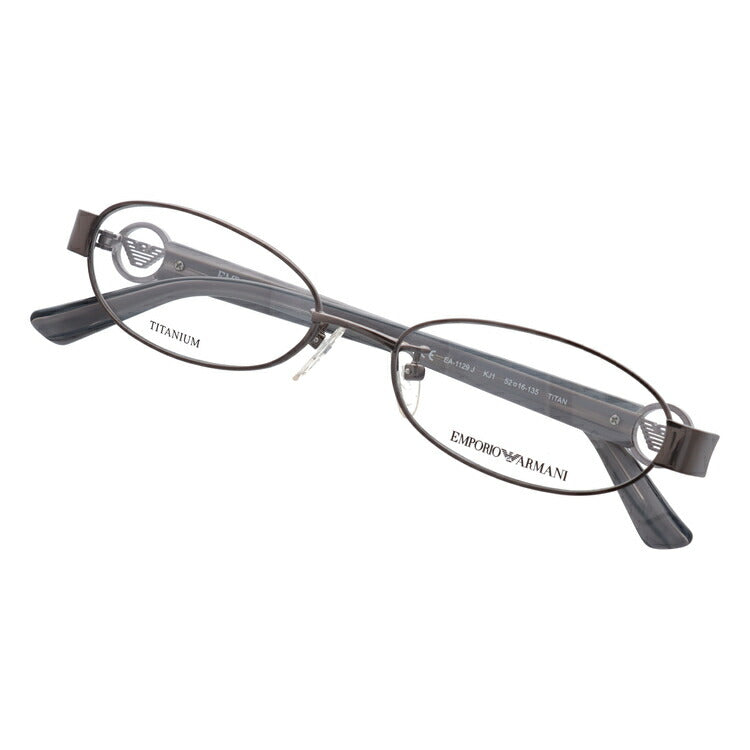 エンポリオアルマーニ メガネ フレーム 眼鏡 度付き 度なし 伊達メガネ だて ダテ メンズ レディース EMPORIO ARMANI EA1129J KJ1 52サイズ オーバル型 ブランド ロゴ アイコン UVカット 紫外線 UV対策 おしゃれ ギフト ラッピング無料