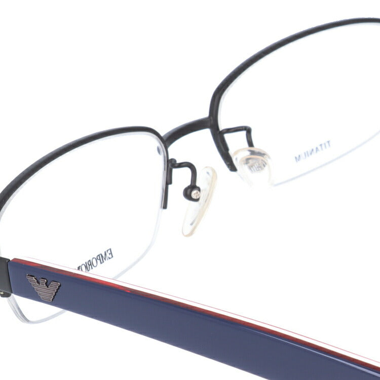 エンポリオアルマーニ メガネ フレーム 眼鏡 度付き 度なし 伊達メガネ だて ダテ メンズ レディース EMPORIO ARMANI EA1141J 67V 53サイズ スクエア型 ブランド ロゴ アイコン UVカット 紫外線 UV対策 おしゃれ ギフト ラッピング無料