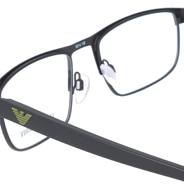 【国内正規品】メガネ 度付き 度なし 伊達メガネ 眼鏡 エンポリオアルマーニ EMPORIO ARMANI EA1086 3001 53サイズ スクエア メンズ UVカット 紫外線 ラッピング無料