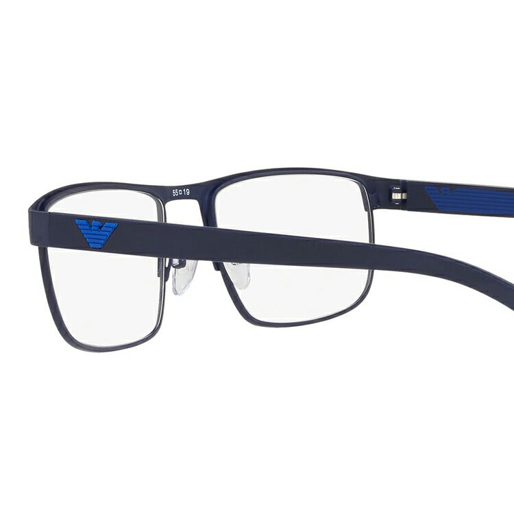 【国内正規品】メガネ 度付き 度なし 伊達メガネ 眼鏡 エンポリオアルマーニ EMPORIO ARMANI EA1086 3267 53サイズ スクエア メンズ UVカット 紫外線 ラッピング無料