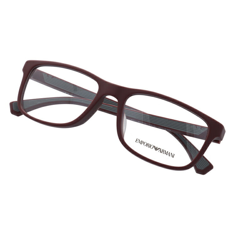 【国内正規品】メガネ 度付き 度なし 伊達メガネ 眼鏡 エンポリオアルマーニ アジアンフィット EMPORIO ARMANI EA3147F 5751 55サイズ スクエア メンズ UVカット 紫外線 ラッピング無料
