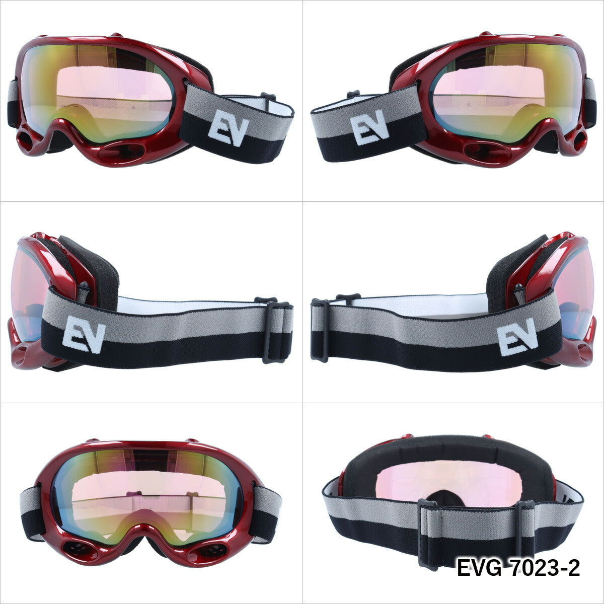 眼鏡対応 ヘルメット対応 ミラーレンズ スノーゴーグル スキー スノーボード スノボ 球面ダブルレンズ フレームあり メンズ レディース ウィンタースポーツ 曇り防止 曇り止め 誕生日 プレゼント EVOLVE イヴァルブ EVG 7023 男性 女性