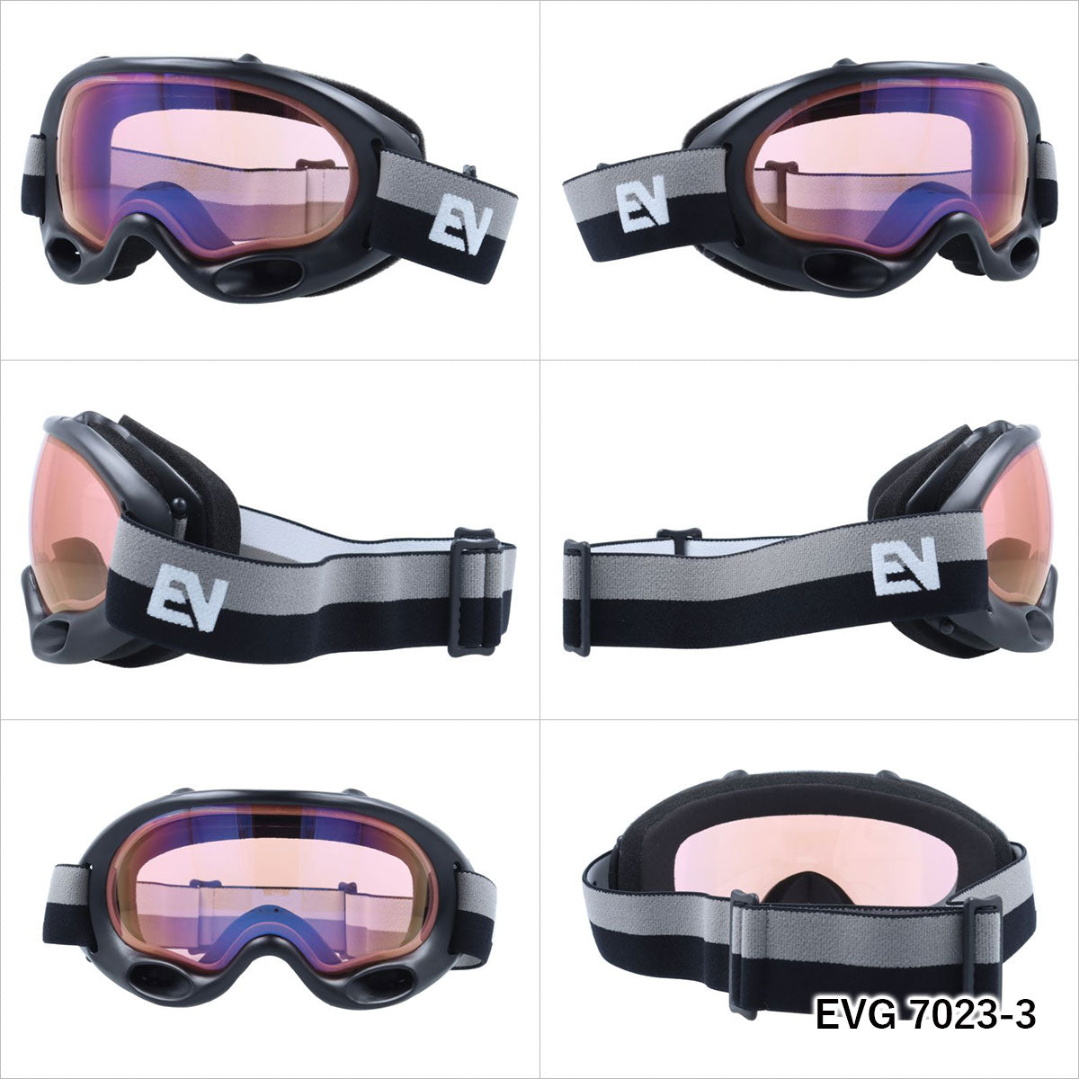 眼鏡対応 ヘルメット対応 ミラーレンズ スノーゴーグル スキー スノーボード スノボ 球面ダブルレンズ フレームあり メンズ レディース ウィンタースポーツ 曇り防止 曇り止め 誕生日 プレゼント EVOLVE イヴァルブ EVG 7023 男性 女性