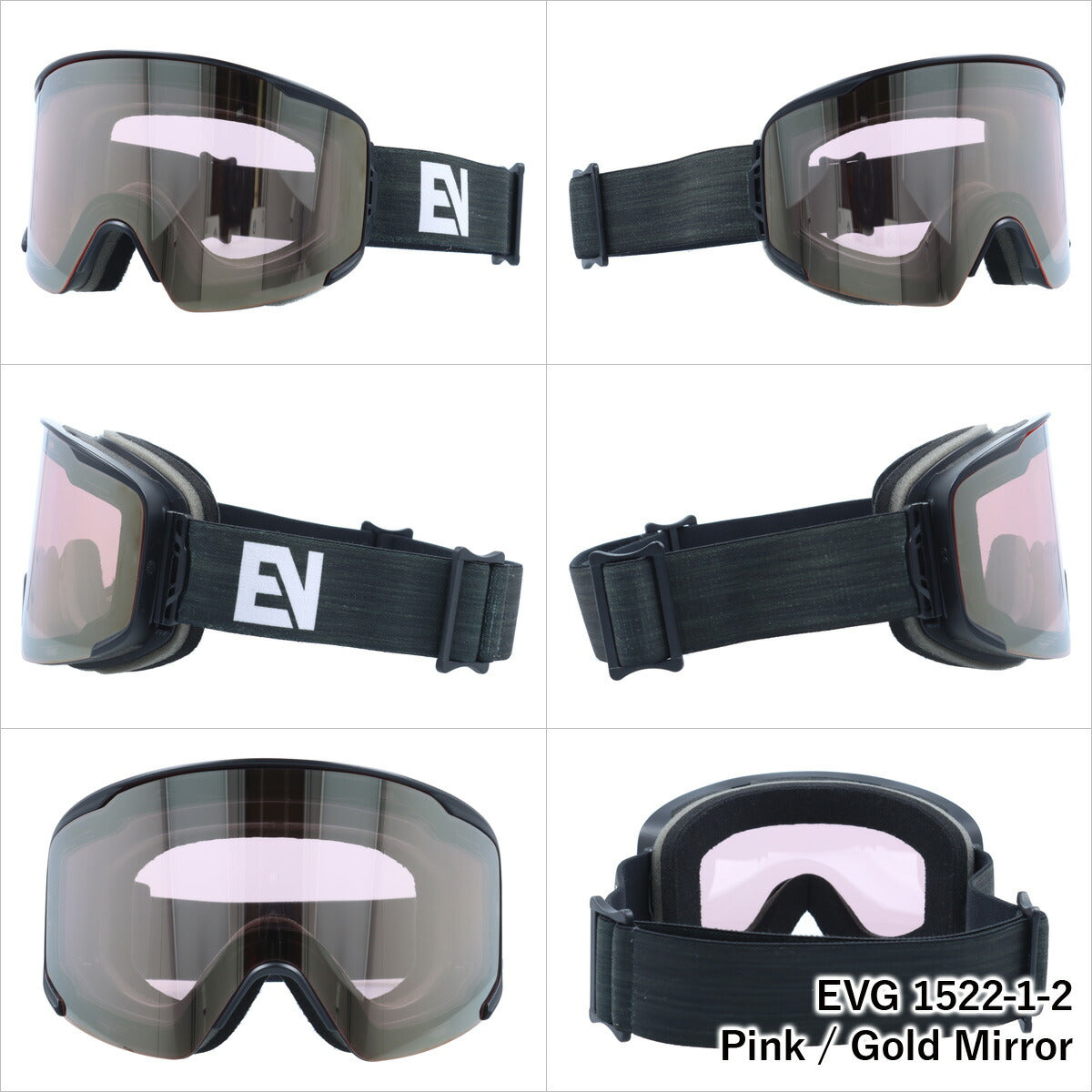 スノー ゴーグル マグネット式 ヘルメット対応 ミラーレンズ 磁石 レンズ脱着 スキー スノーボード スノボ 平面ダブルレンズ フレームあり メンズ レディース ウィンタースポーツ 曇り防止 曇り止め 誕生日 プレゼント EVOLVE イヴァルブ EVG 1522 男性 女性