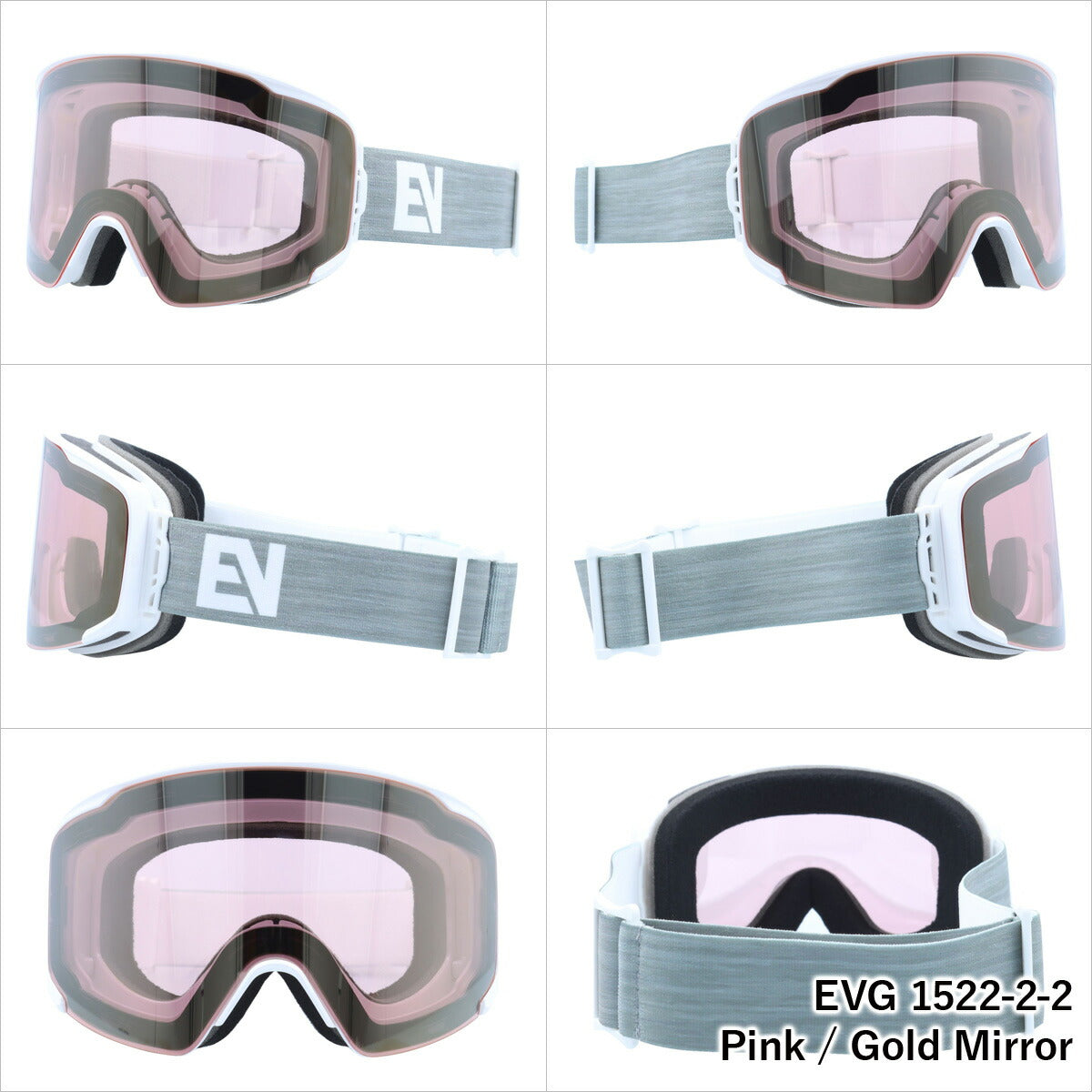 スノー ゴーグル マグネット式 ヘルメット対応 ミラーレンズ 磁石 レンズ脱着 スキー スノーボード スノボ 平面ダブルレンズ フレームあり メンズ レディース ウィンタースポーツ 曇り防止 曇り止め 誕生日 プレゼント EVOLVE イヴァルブ EVG 1522 男性 女性