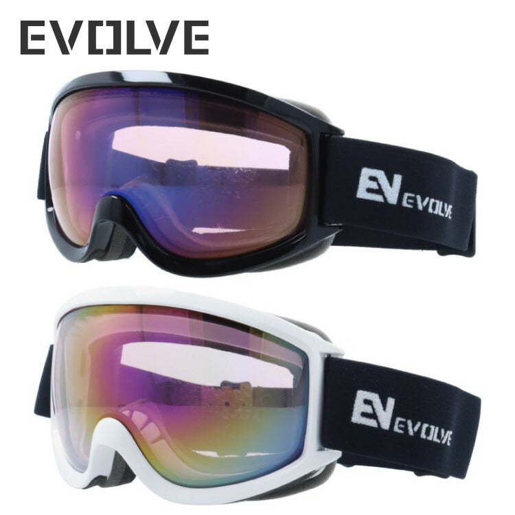 イヴァルヴ ゴーグル ミラーレンズ アジアンフィット EVOLVE EVG 8024 メンズ レディース スキー スノーボード ウィンタースポーツ 球面レンズ ダブルレンズ