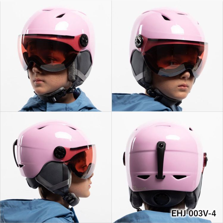 キッズ ジュニア バイザー付き ヘルメット スキー スノーボード スノボ イヴァルブ EVOLVE EHJ 003 全4カラー 子供用 ユース ウィンタースポーツ