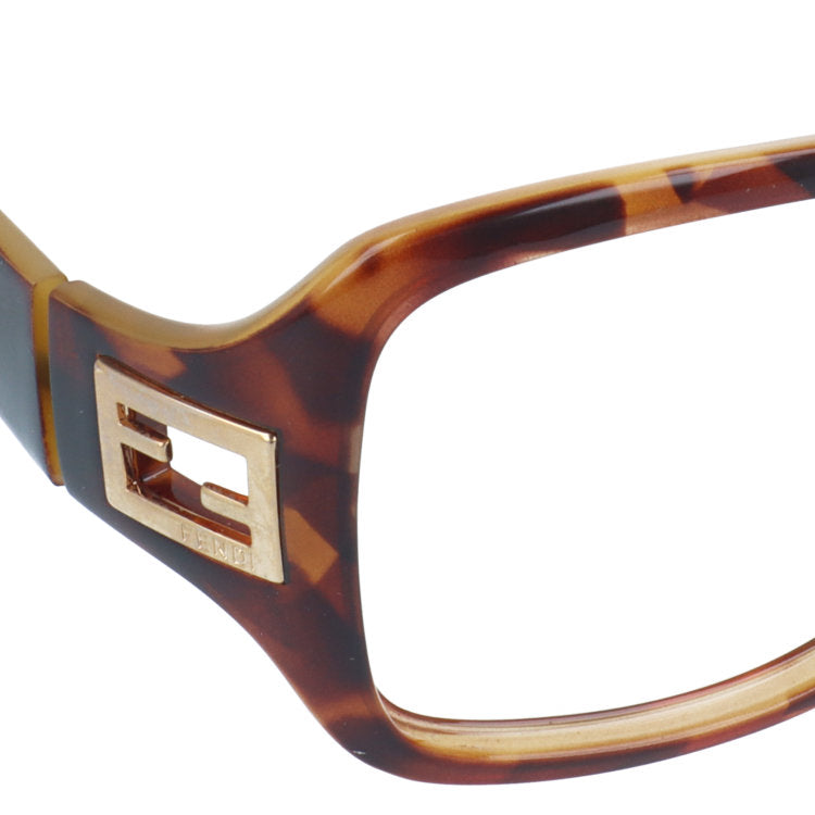 【訳あり・フレームのみ】 フェンディ アジアンフィット FENDI FS5206 215 58サイズ スクエア型 アウトレット品 べっ甲柄 ユニセックス メンズ レディース