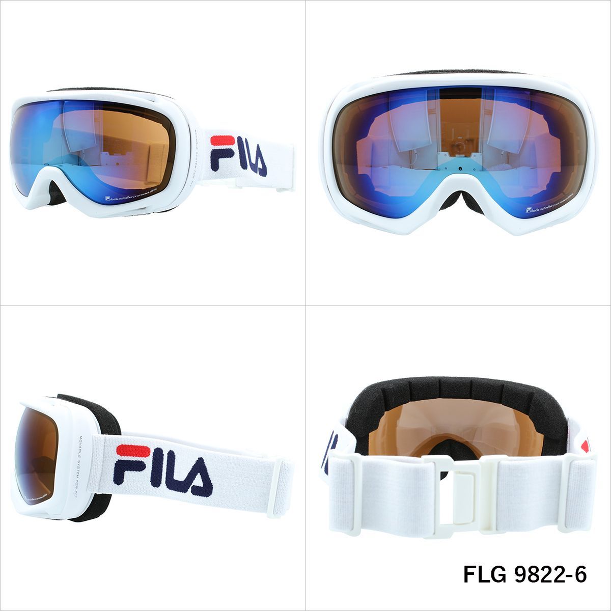 FILA フィラ FLG 9822 眼鏡対応 ミラーレンズ スノーゴーグル スキー スノーボード スノボ 球面ダブルレンズ フレームあり メンズ レディース ウィンタースポーツ 曇り防止 曇り止め 誕生日 プレゼント 男性 女性