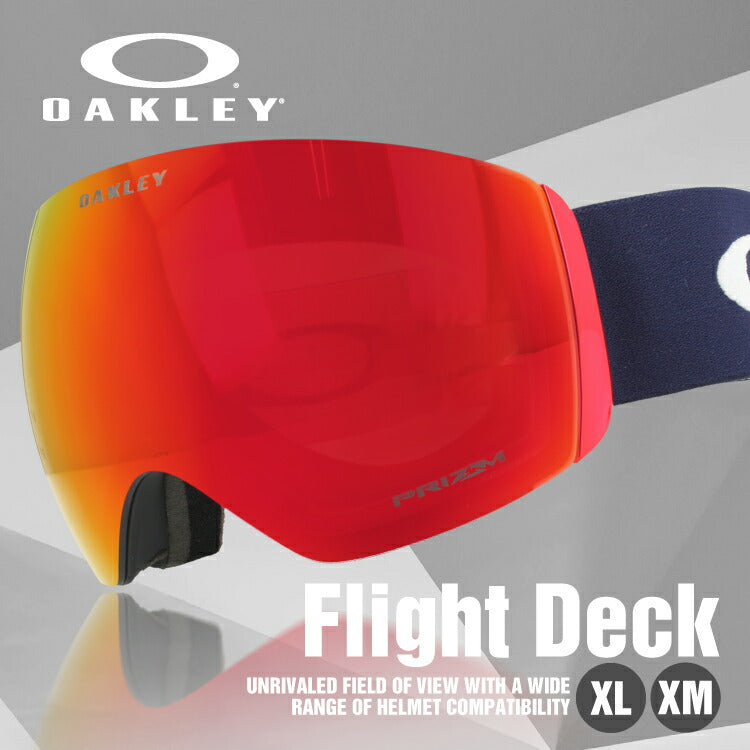 オークリー ゴーグル フライトデッキ XM プリズム ミラーレンズ レギュラーフィット（グローバルフィット） OAKLEY FLIGHT DECK XM OO7064 全5カラー OO7064-24/OO7064-83/OO7064-92/OO7064-98/OO7064-A0 球面レンズ 眼鏡対応 曇りにくい ユニセックス メンズ レディース