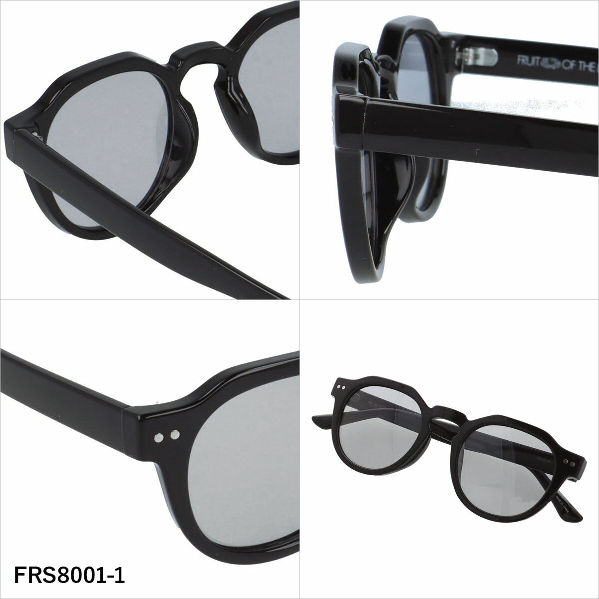 フルーツオブザルーム サングラス 偏光 調光サングラス アジアンフィット FRUIT OF THE LOOM FRS8001 49サイズ 全3カラー ボストン型 ポラライズド フォトクロミック ユニセックス メンズ レディース