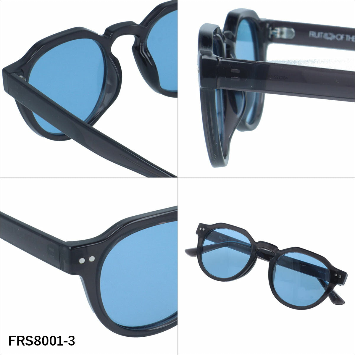 フルーツオブザルーム サングラス 偏光 調光サングラス アジアンフィット FRUIT OF THE LOOM FRS8001 49サイズ 全3カラー ボストン型 ポラライズド フォトクロミック ユニセックス メンズ レディース