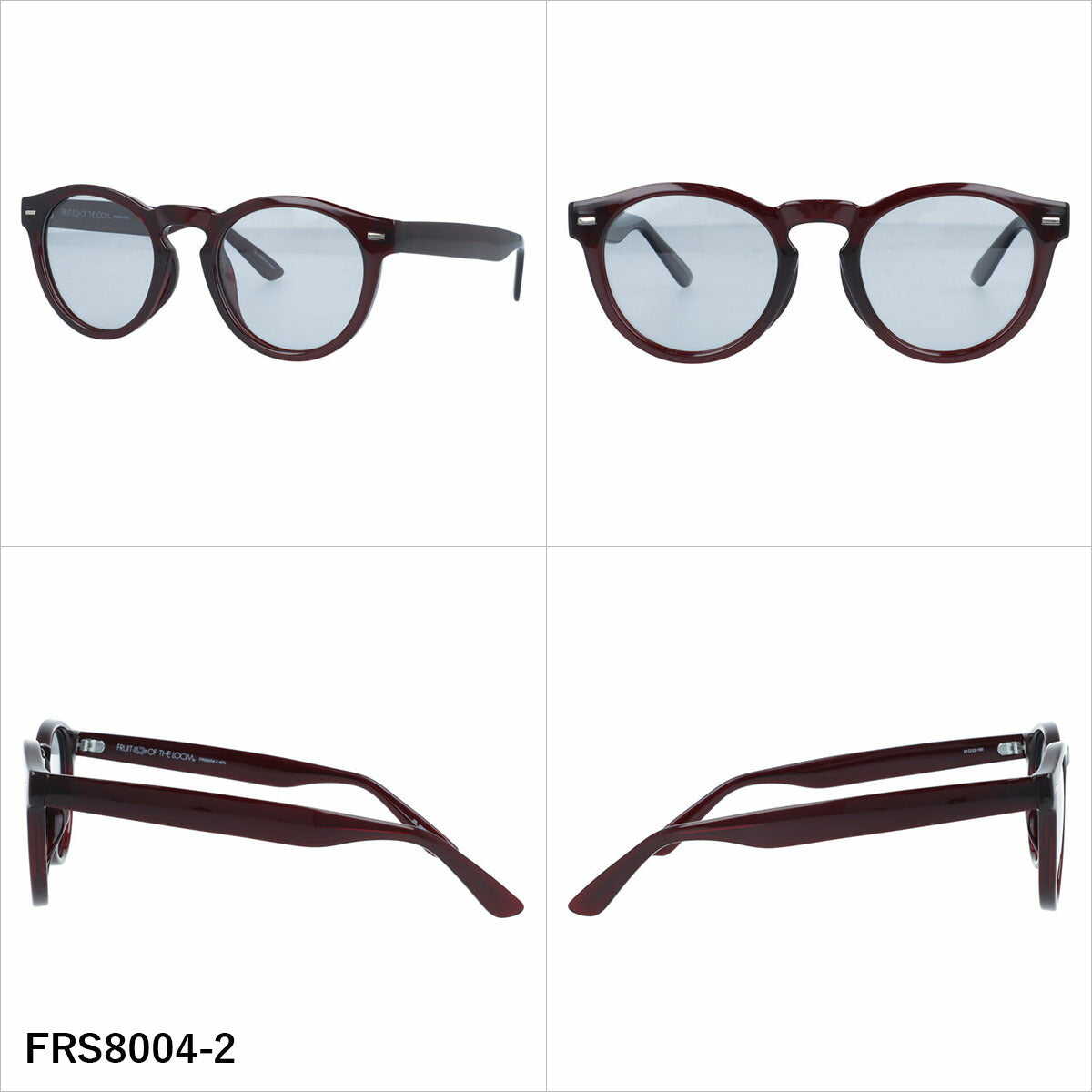 フルーツオブザルーム サングラス 偏光 調光サングラス アジアンフィット FRUIT OF THE LOOM FRS8004 51サイズ 全3カラー ボストン型 ポラライズド フォトクロミック ユニセックス メンズ レディース