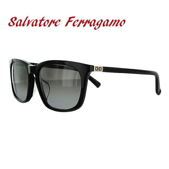 サルヴァトーレ フェラガモ サングラス Salvatore Ferragamo SF743SA-001 56 ブラック アジアンフィット メンズ レディース スクエア型 UVカット ラッピング無料