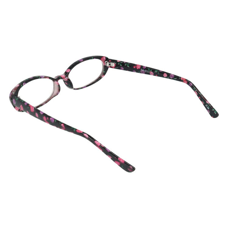 老眼鏡 シニアグラス リーディンググラス なでしこリーダー NA-01 ブラック（花柄） おしゃれ老眼鏡 メンズ レディース 父の日 母の日 ラッピング無料