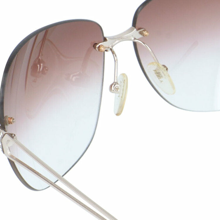 【訳あり】フルラ サングラス FURLA SU4127S A39 65サイズ スクエア型 アウトレット品 ベヨネッタ型 ツーポイント ユニセックス メンズ レディース