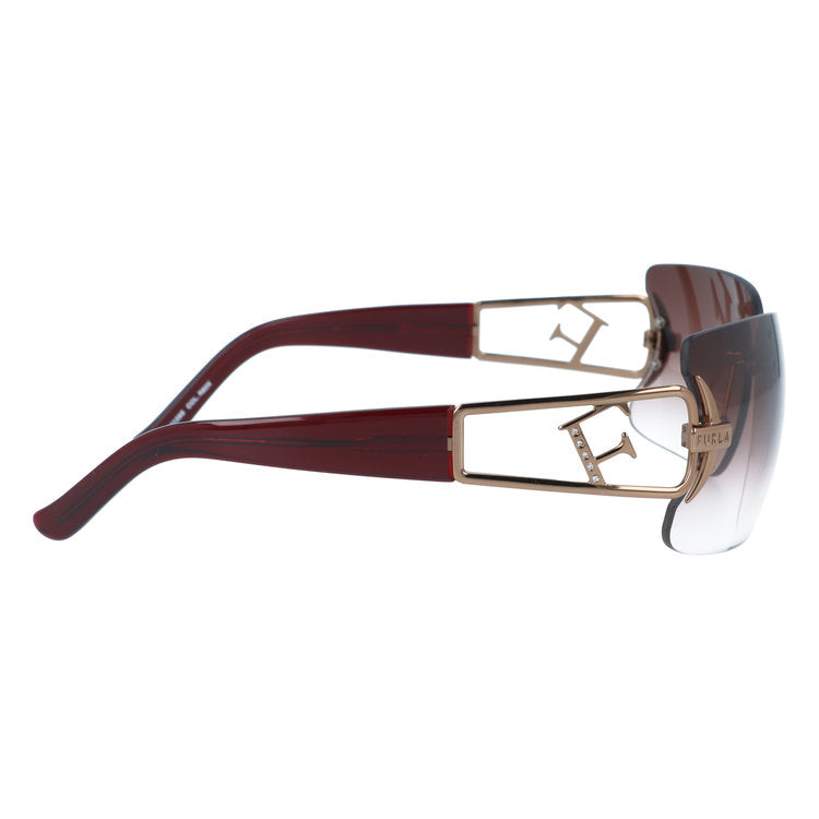 【訳あり】フルラ サングラス FURLA SU4129S R80X 65サイズ スクエア型 アウトレット品 ベヨネッタ型 ツーポイント ユニセックス メンズ レディース