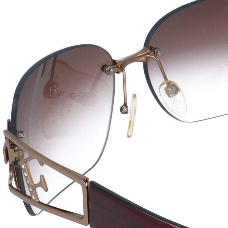 【訳あり】フルラ サングラス FURLA SU4129S R80X 65サイズ スクエア型 アウトレット品 ベヨネッタ型 ツーポイント ユニセックス メンズ レディース