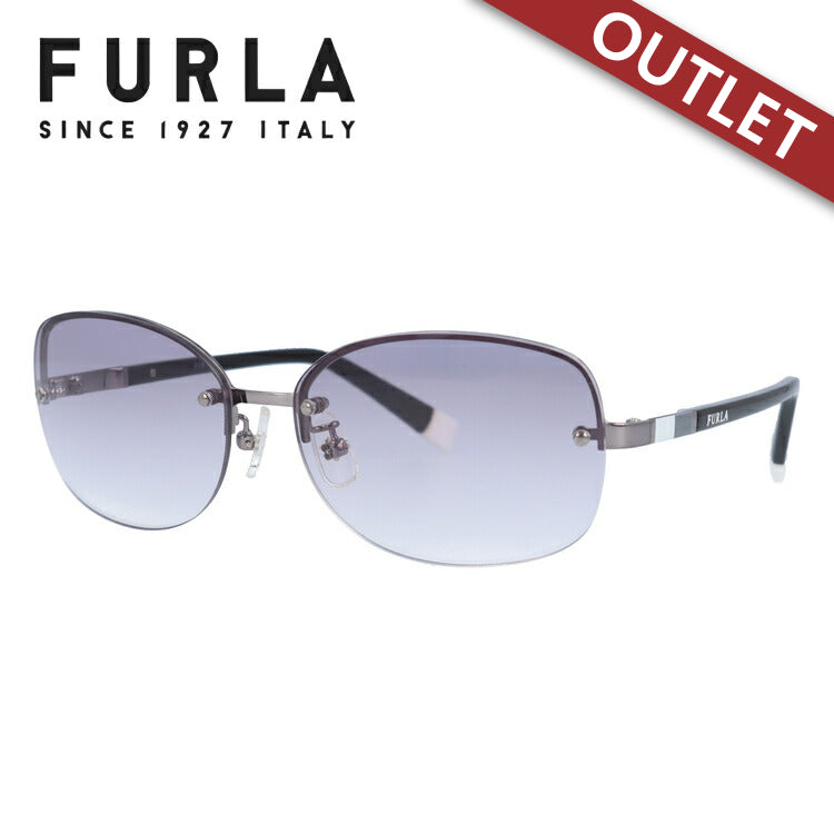 【訳あり】【国内正規品】フルラ サングラス FURLA SU4356J 0568 59サイズ オーバル型 レディース 女性用 UVカット 紫外線対策 UV対策 おしゃれ ギフト ラッピング無料