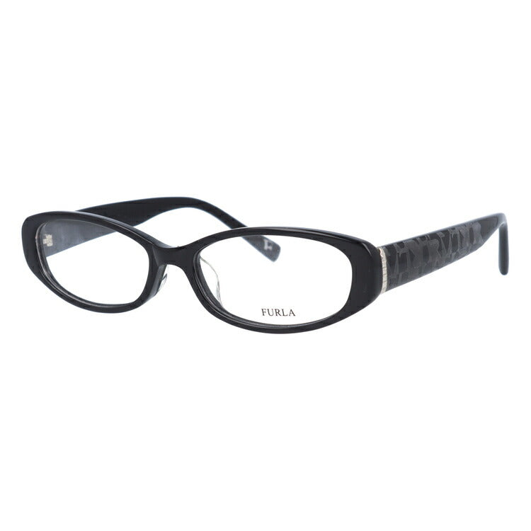 メガネ 度付き 度なし 伊達メガネ 眼鏡 フルラ FURLA VU4805J-0700 52 ブラック アジアンフィット レディース 女性用 UVカット 紫外線対策 UV対策 おしゃれ ギフト ラッピング無料