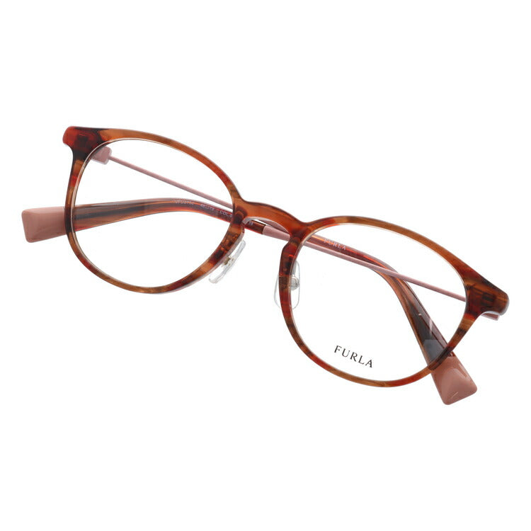 【訳あり】フルラ メガネフレーム 伊達メガネ FURLA VFU275J 06XE 48サイズ ウェリントン型 レディース 女性用 UVカット 紫外線対策 UV対策 おしゃれ ギフト ラッピング無料