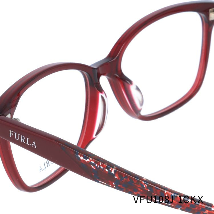 フルラ メガネフレーム 伊達メガネ アジアンフィット FURLA VFU108J 全3カラー 52サイズ ウェリントン型 レディース 女性用 UVカット 紫外線対策 UV対策 おしゃれ ギフト ラッピング無料