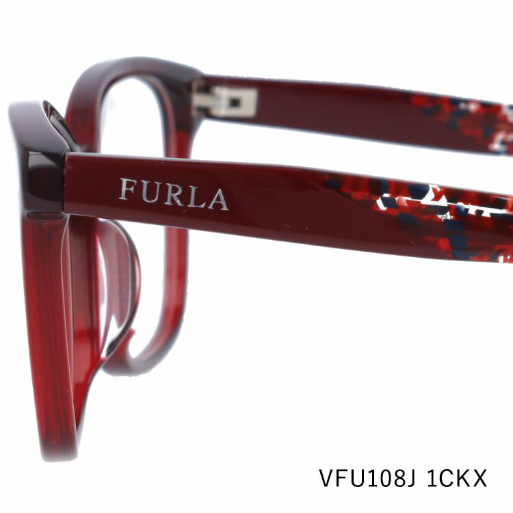 フルラ メガネフレーム 伊達メガネ アジアンフィット FURLA VFU108J 全3カラー 52サイズ ウェリントン型 レディース 女性用 UVカット 紫外線対策 UV対策 おしゃれ ギフト ラッピング無料