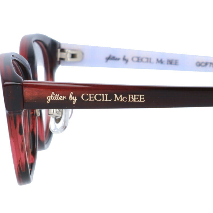 glitter by CECIL McBEE セシルマクビー レディース メガネ 眼鏡 シンプル かわいい GCF 7503-3 50サイズ オーバル型 度付き 度なし UVカット 紫外線 ブランド サングラス 伊達 ダテ｜老眼鏡・PCレンズ・カラーレンズ・遠近両用対応可能