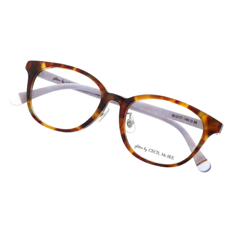glitter by CECIL McBEE セシルマクビー レディース メガネ 眼鏡 シンプル かわいい GCF 7504-2 50サイズ ウェリントン型 度付き 度なし 紫外線 ブランド サングラス 伊達 ダテ｜老眼鏡・PCレンズ・カラーレンズ・遠近両用対応可能 ラッピング無料
