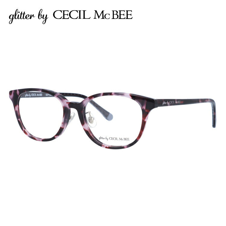 glitter by CECIL McBEE セシルマクビー レディース メガネ 眼鏡 シンプル かわいい GCF 7504-3 50サイズ ウェリントン型 度付き 度なし UVカット 紫外線 ブランド サングラス 伊達 ダテ｜老眼鏡・PCレンズ・カラーレンズ・遠近両用対応可能