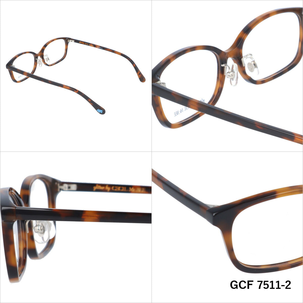 glitter by CECIL McBEE セシルマクビー レディース メガネ 眼鏡 シンプル かわいい GCF 7511 全3色 52サイズ クマ ベア オーバル型 度付き 度なし 紫外線 ブランド サングラス 伊達 ダテ｜老眼鏡・PCレンズ・カラーレンズ対応可能 ラッピング無料