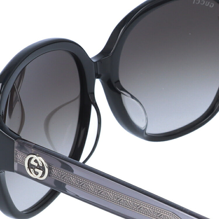 グッチ サングラス アジアンフィット GUCCI GG0080SK 002 61サイズ バタフライ ユニセックス メンズ レディース インターロッキング GG ラッピング無料
