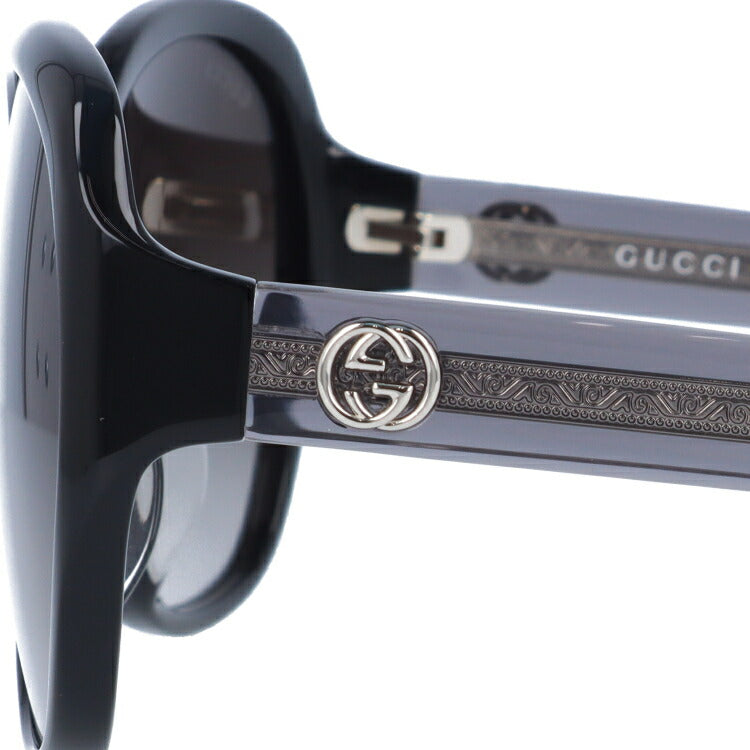 グッチ サングラス アジアンフィット GUCCI GG0080SK 002 61サイズ バタフライ ユニセックス メンズ レディース インターロッキング GG ラッピング無料