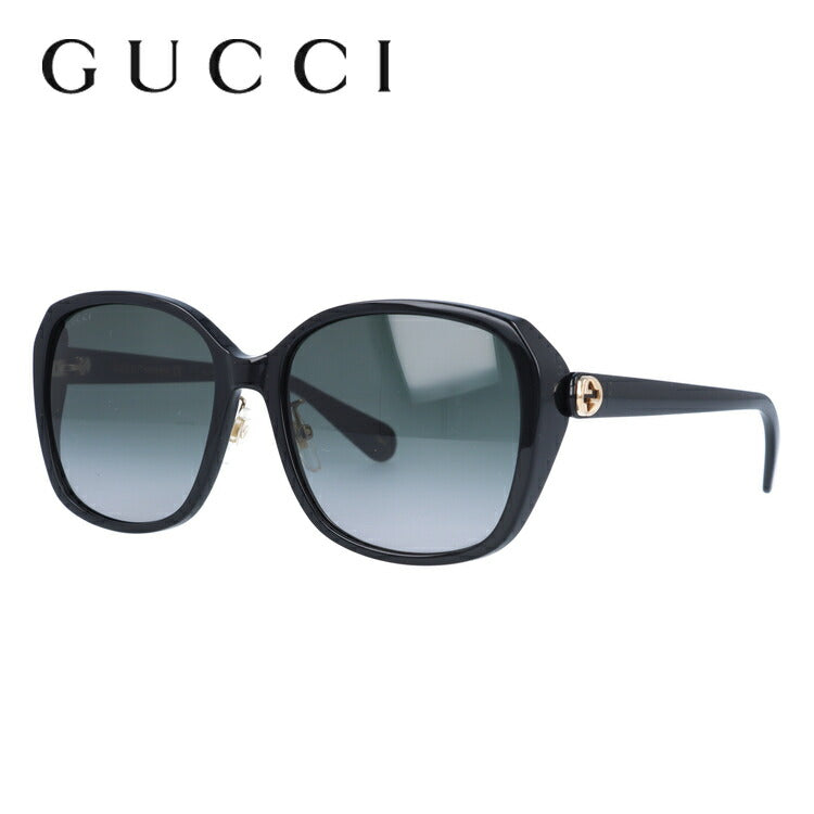 グッチ サングラス GUCCI GG0371SK 001 57サイズ アジアンフィット バタフライ型 ビー 蜂 インターロッキング GG ブランド レディース メンズ メガネ アイウェア UVカット 紫外線カット UV対策 おしゃれ ギフト プレゼント 母の日 ラッピング無料