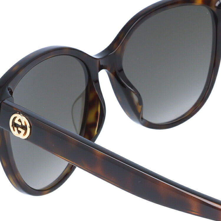 グッチ サングラス GUCCI GG0703SK 001 55サイズ アジアンフィット バタフライ型 インターロッキング GG ブランド レディース メンズ メガネ アイウェア UVカット 紫外線カット UV対策 おしゃれ ギフト プレゼント 母の日 ラッピング無料