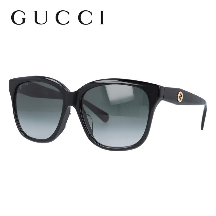 グッチ サングラス アジアンフィット GUCCI GG0800SA 001 56サイズ バタフライ ユニセックス メンズ レディース イタリア製 インターロッキング GG ラッピング無料