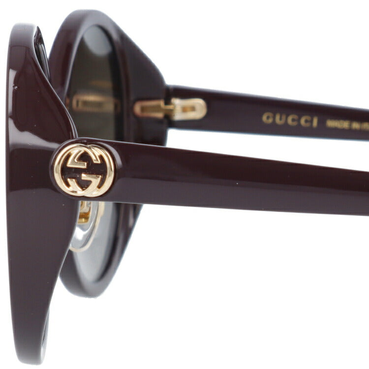 グッチ サングラス GUCCI GG0370SK 006 56サイズ ラウンド ユニセックス メンズ レディース イタリア製 インターロッキング GG ラッピング無料